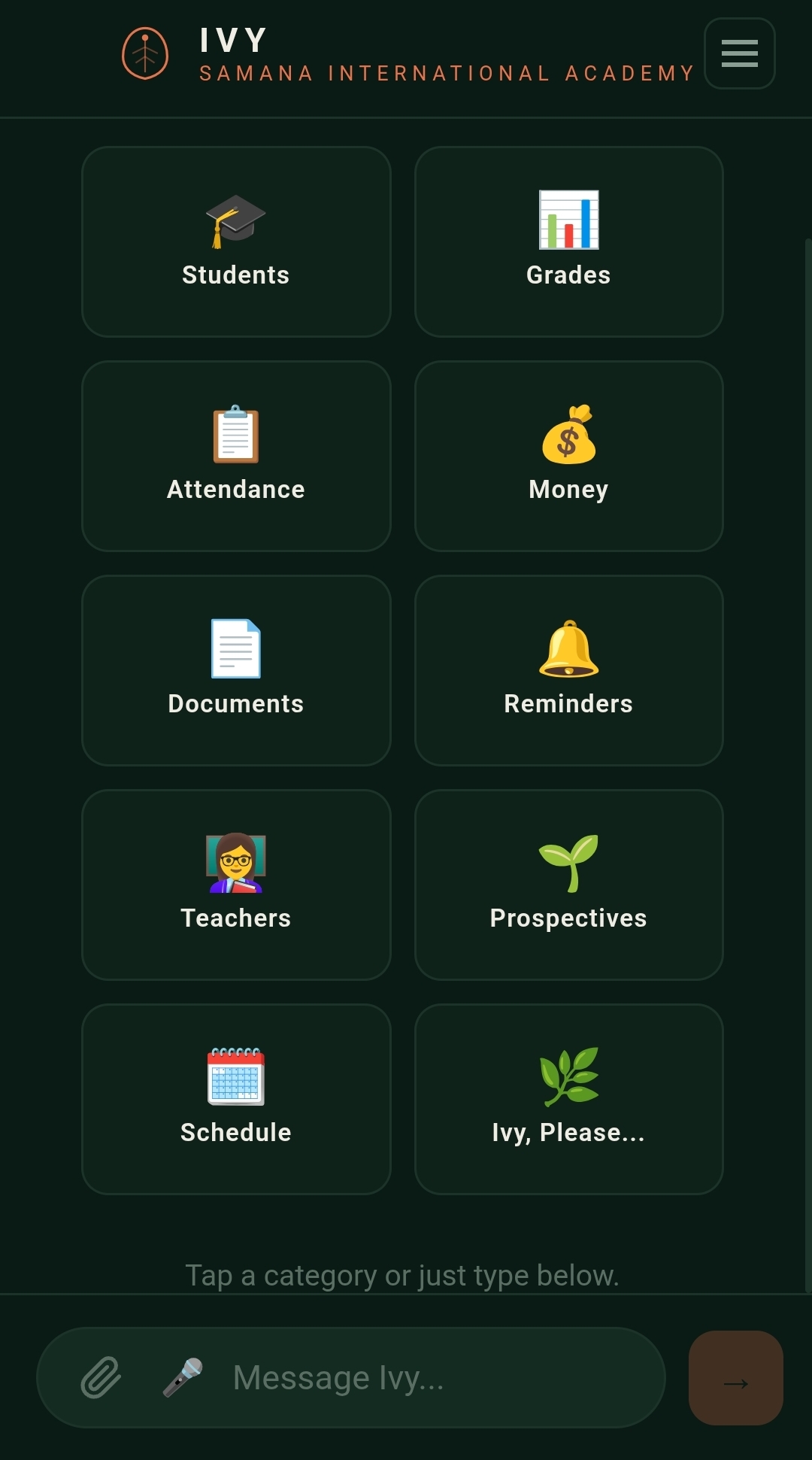 Ivy AI assistant for school directors